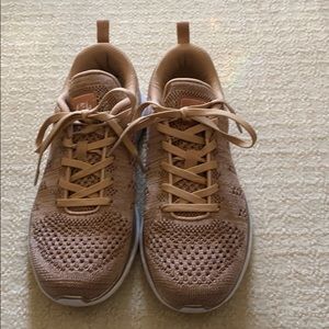 Gorgeous APL rose gold sneakers. Techloom Pro.